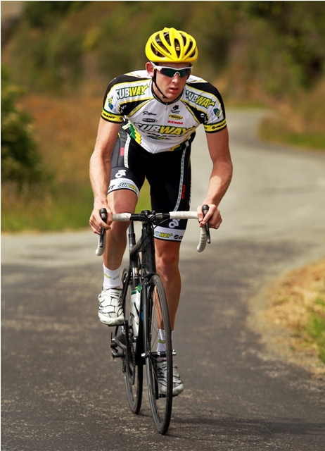 Sam Horgan from the SUBWAY&#174; Pro Cycling team won category one of the R & R Tour de Taieri near Dunedin at the weekend. 